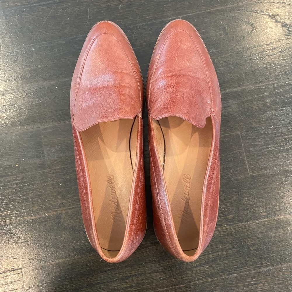 Madewell loafers size 7 brown / auburn color.